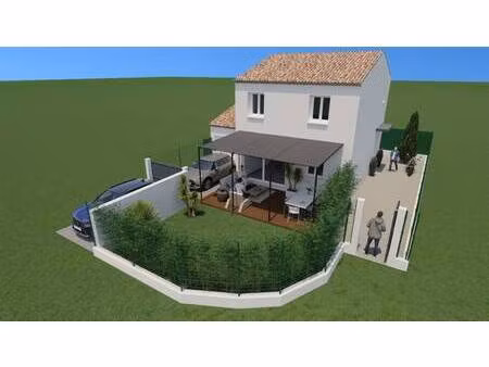terrain avec maison neuve à vendre
