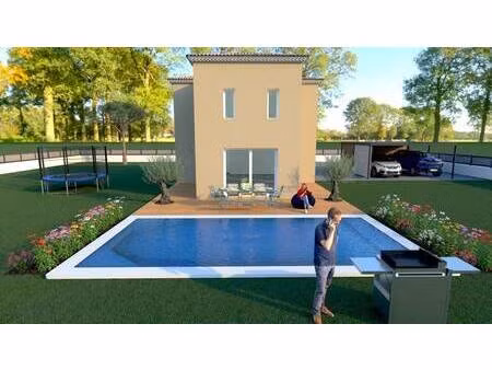 terrain avec maison neuve à vendre