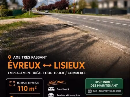 terrain/emplacement commerce indépendant