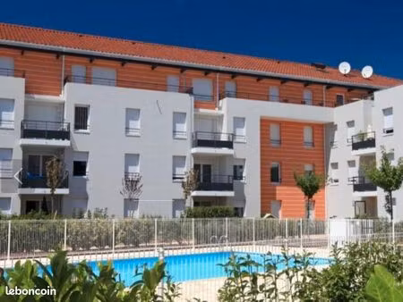 bel appartement t3 en rez-de-jardin – lumineux – résidence avec piscine