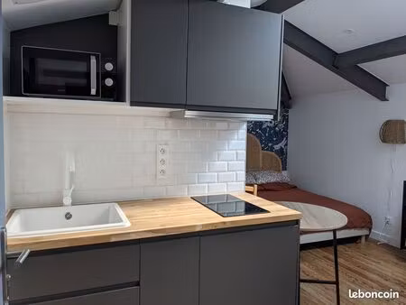 studio métro roseraie rénové dans une demeure d'exception