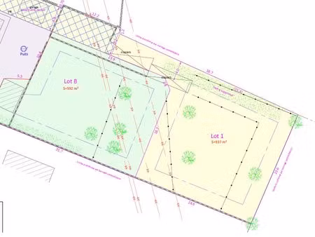 vente terrain saubens 700m²