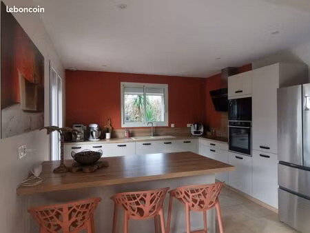 villa 142 m²  hangar maçonné 160 m²  et piscine sur 1 870 m² de terrain