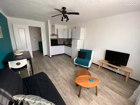 studio étudiant ou bail mobilité 26m²  plage à 50m location de septembre 2026 à juin 2027