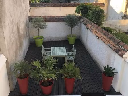 appartement t2 meublé 30 m² avec terrasse bois privative 40m² - orléans centre