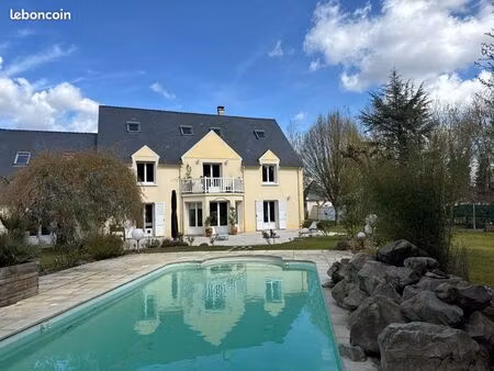 maison contemp. 300m² piscine terrain 2230m² rocher pierrefonds 60350