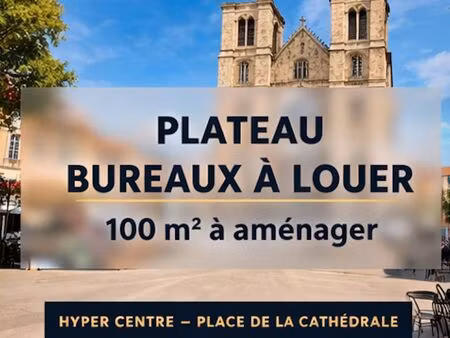location - plateau bureaux 100 m² - dax hyper centre