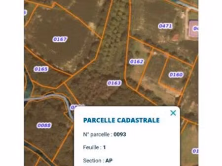 urgent parcelles boisées et 1ha dont 1100m2 constructibles