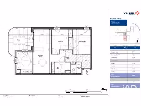 vente appartement 3 pièces