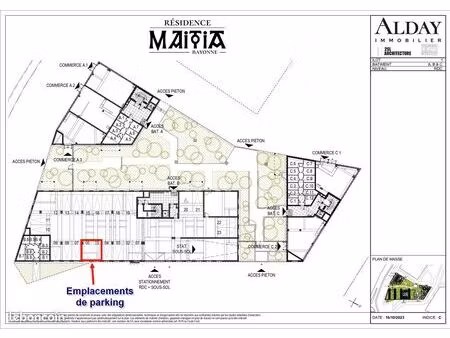◊ parking sécurisé à louer – résidence neuve – bayonne prissé