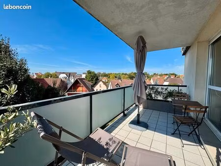 à vendre - appartement 4 pièces - terrasse - eckbolsheim