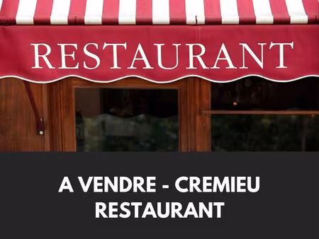 à vendre – fonds de commerce restauration – crémieu (38460)