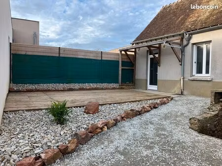 yvre l’eveque maison plain-pied  2 chambres + terrain et cave