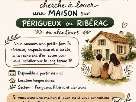 cherche une maison a