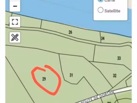 terrain agricole prairie et bois
