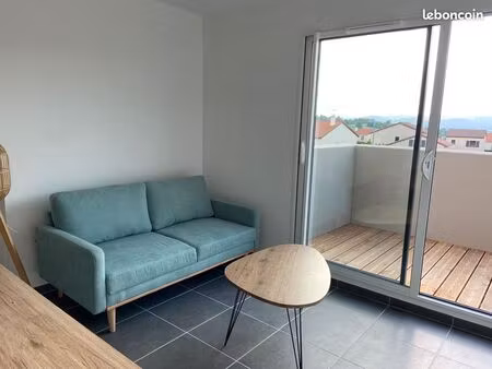 t2 meublé avec balcon  parking et garage