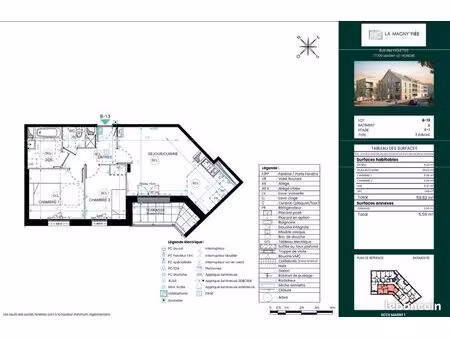 appartement t3 neuf 59 63 m² avec terrasse – magny-le-hongre