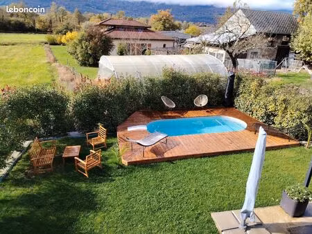 maison récente avec piscine - 100 m2 - villarcher (voglans)