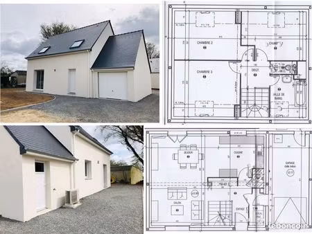 ? location maison neuve t4 avec jardin et garage – proche bourg de marzan