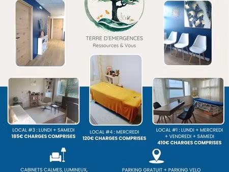 cabinets partagés à louer