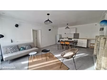 appartement - 2 pièces meublé 55m² centre bourg