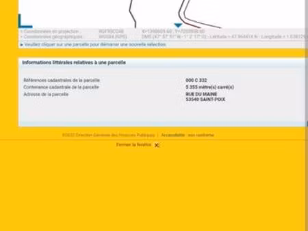 terrain saint poix agricole rue du maine 5400 m3