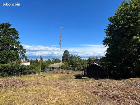 vente d´un terrain constructible viabilisé de 1 624 m2 quartier matéirons evian les bains