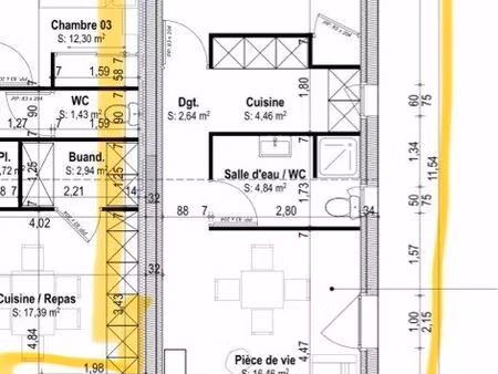 maison mitoyenne 42m2 avec extérieur
