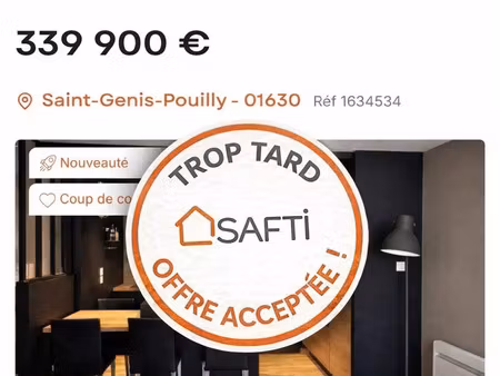 vente appartement 3 pièces 58 m² saint-genis-pouilly (01630)