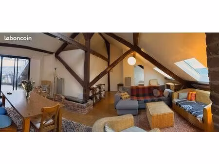 location meublée - appartement 6 pièces 96 m² - 4 chambres - rouen (76000)