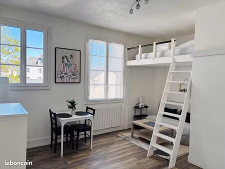 studio meublé rénové avec goût – hyper centre de tours