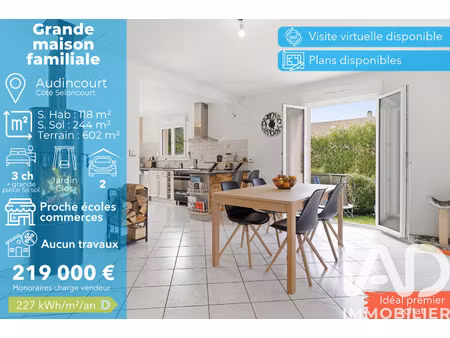 vente maison/villa 6 pièces
