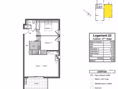 appartement de prestige de 65 m2 en vente fréjus  provence-alpes-côte d'azur
