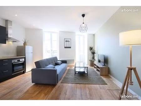 t2 47m2 neuf & meublé - pont vieux