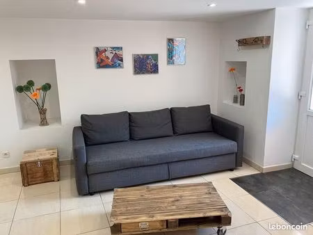 f2 meublé avec terrasse centre-ville