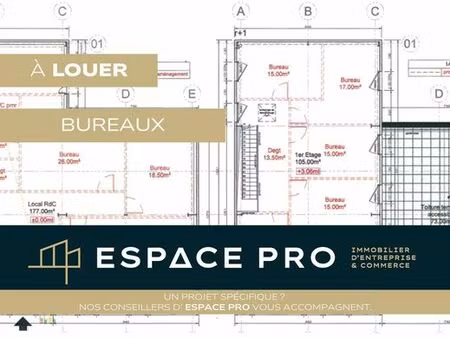 bureau prestigieux de 280 m2 en location - fleury-sur-orne  france