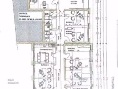 bureau prestigieux de 167 m2 en location - strasbourg  france