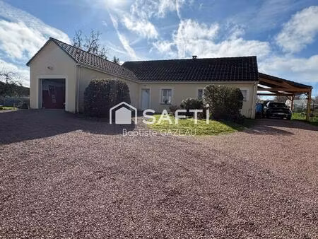 maison de plain-pied 136m2 sur 1500m2 de terrain
