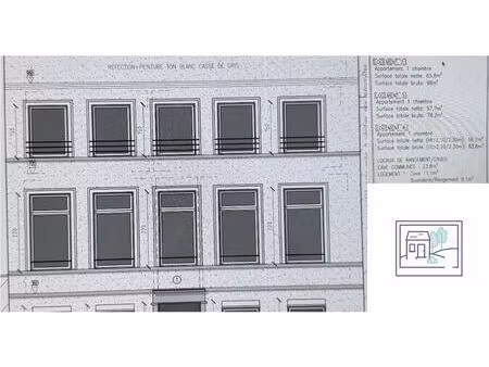 immeuble de rapport à vendre à spinois 21 gosselies (vwd17158)