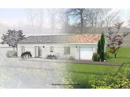 terrain avec maison neuve à vendre