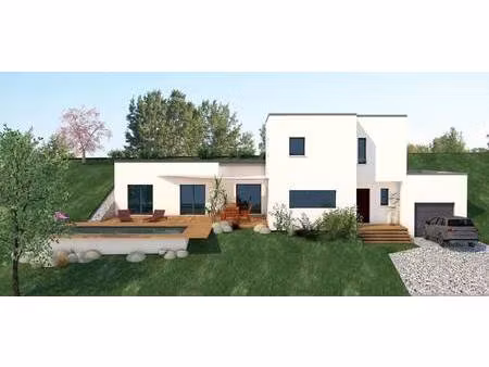 terrain avec maison neuve à vendre