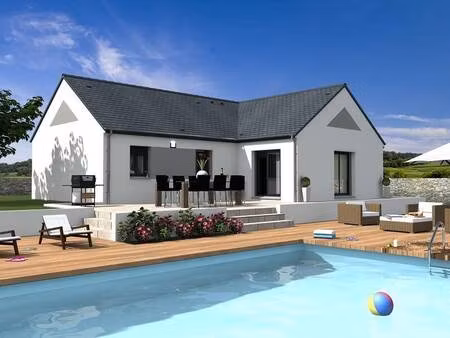 terrain avec maison neuve à vendre