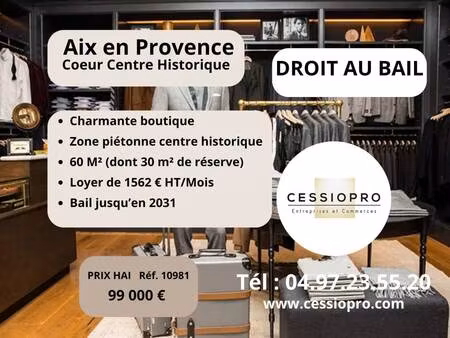 local commercial avec bail commercial