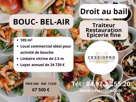 local commercial avec bail commercial