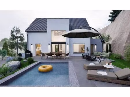 terrain avec maison neuve à vendre