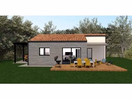 terrain avec maison neuve à vendre