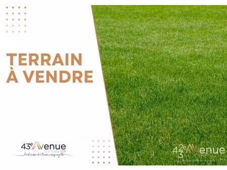 terrain constructible viabilisé à vendre