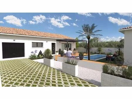 terrain avec maison neuve à vendre