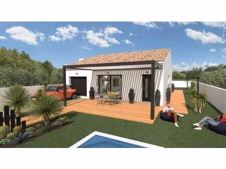 terrain avec maison neuve à vendre