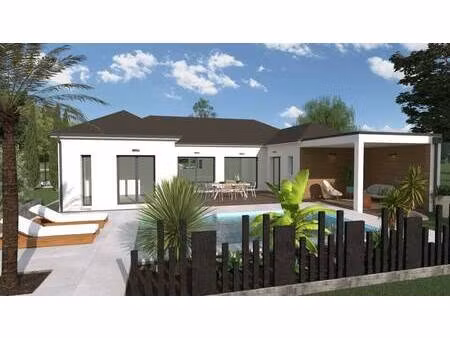 terrain avec maison neuve à vendre